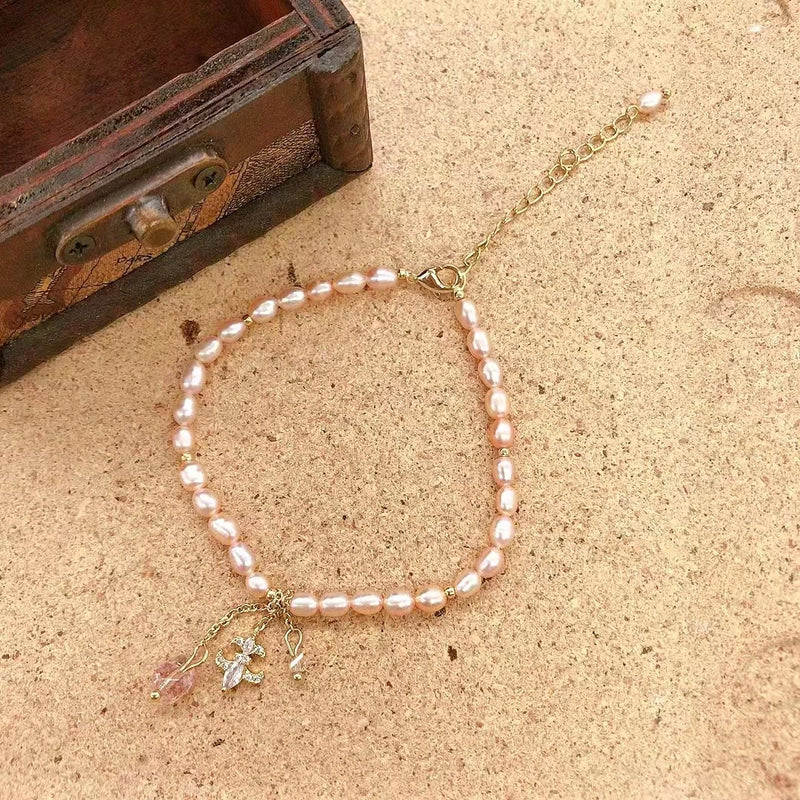Freshwater Pearl Bracelet For Women Real Natural Pearl Pendant Bracelets