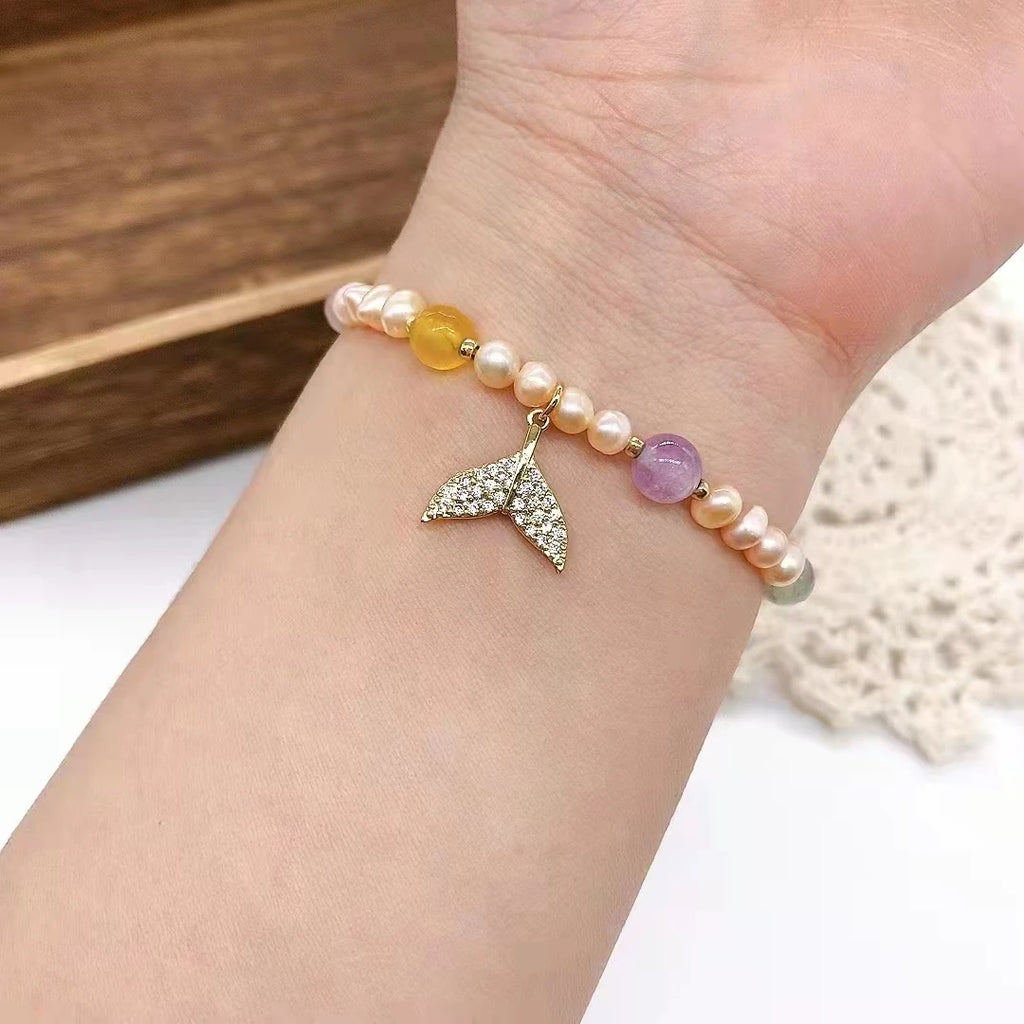 Freshwater Pearl Bracelet Women Vintage Bracelets Stone Jewelry Wedding
