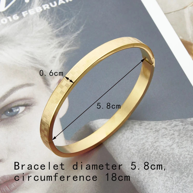 Graphic Bracelet & Bangle Stainless Steel Jewelry Gift For Woman