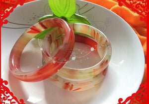 Red Jadeite Bangle 1PCS 58-60mm