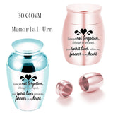Light Keepsake Urn for Ashes-Handcrafted Blue/Pink Decorative Urn
