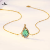 Lady Necklace Stainless Steel Chain Copper Pendant Miasol Gift