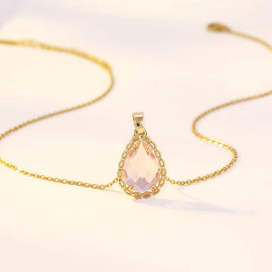 Lady Necklace Stainless Steel Chain Copper Pendant Miasol Gift