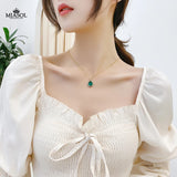 Lady Necklace Stainless Steel Chain Copper Pendant Miasol Gift
