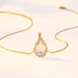 Lady Necklace Stainless Steel Chain Copper Pendant Miasol Gift