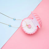 Merliah Mermaid Tale Pearl Necklace Pink Shell Metal Princess Jewelry