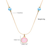 Merliah Mermaid Tale Pearl Necklace Pink Shell Metal Princess Jewelry