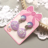Mermaid Scales Clip on Earrings for Girls - No Pierced Jewelry