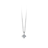 925 Silver Tear Drop Pendant Necklace CZ Zircon