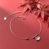 Moonstone Ball Anklets - 925 Sterling Silver Anklet for Women