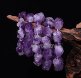 Purple Crystal Quartz Beads Multicolor Gem Lucky Bracelet