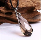Natural Smoky Quartz Water Drop Pendant Crystal Healing