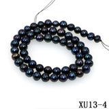 7-8mm Pink Akoya Cultured Pearl Beads DIY Bracelet Necklace 14.5inc