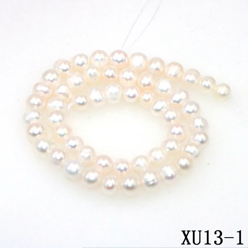 7-8mm Pink Akoya Cultured Pearl Beads DIY Bracelet Necklace 14.5inc