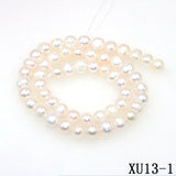 7-8mm Pink Akoya Cultured Pearl Beads DIY Bracelet Necklace 14.5inc