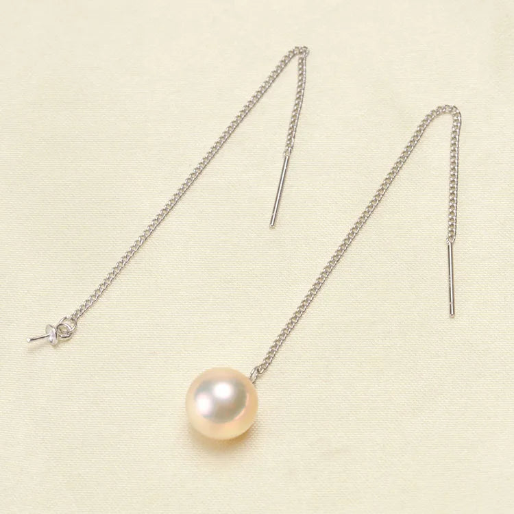 Pearl Earrings Mountings Drop Earrings Findings Settings Jewelry Parts Fittings