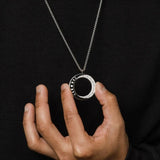 Patience Moon Necklace | Men Stainless steel Pendant