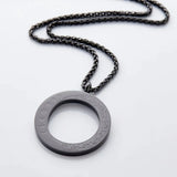 Patience Moon Necklace | Men Stainless steel Pendant