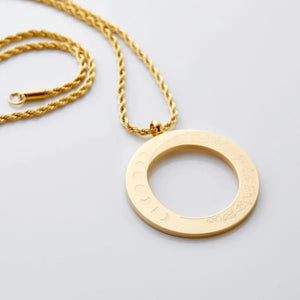 Patience Moon Necklace Stainless Steel Pendant