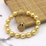 Golden Shell Pearl Bracelet 10mm Jewelry Making Set