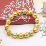 Golden Shell Pearl Bracelet 10mm Jewelry Making Set