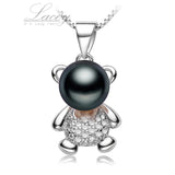 Sterling Silver Natural Pearl Pendant Necklace for Women