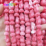 Peony Coral Beads 20x12mm for Jewelry Making Necklace Earring Handicrafts
