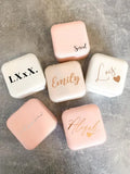 Personalised Initials Jewellery Box Travel Case for Her