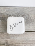 Personalised Initials Jewellery Box Travel Case for Her