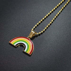 Rainbow Necklace Nature Warm Optical Phenomenon Happiness Jewelry