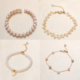 Natural Colorful Pearl Bracelet Women, Freshwater Round Pearl Bracelet