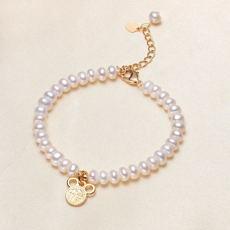 Natural Colorful Pearl Bracelet Women, Freshwater Round Pearl Bracelet