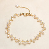 Natural Colorful Pearl Bracelet Women, Freshwater Round Pearl Bracelet