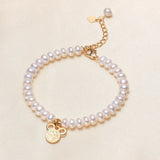 Natural Colorful Pearl Bracelet Women, Freshwater Round Pearl Bracelet