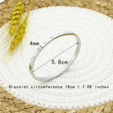 Curvy Zircon Bracelet Stainless Steel Love Jewelry For Women
