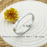 Curvy Zircon Bracelet Stainless Steel Love Jewelry For Women