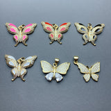 Rhinestones Butterfly Pendant for DIY Jewelry Making