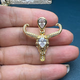 Zircon Angel Wings Animal Necklace Pendants for Jewelry Making