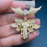 Zircon Angel Wings Animal Necklace Pendants for Jewelry Making