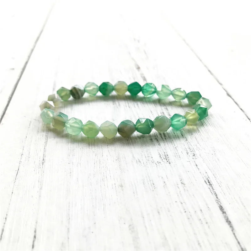 Striped Agates Yoga Bracelet Men's Jewelry Gift For Men Or Women