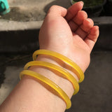Thin Jade Bangle Natural Agate Jade Lucky Bangle Sweet Girl's Gift