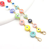 Multicolor Evil Eye Ceramic Bead Bracelet