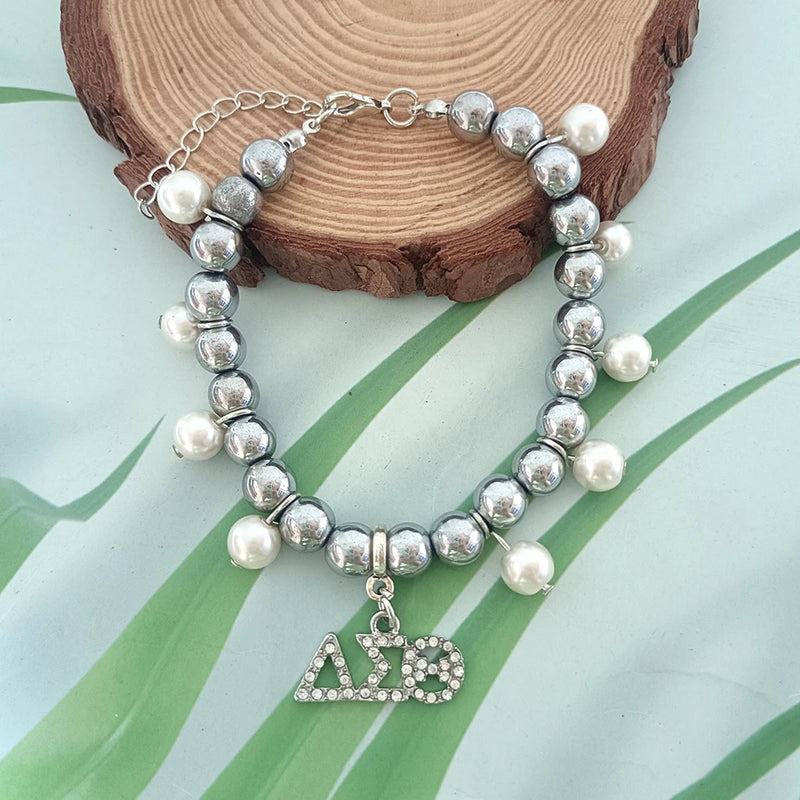 Sorority Bracelet - Charming Women's University Greek Alphabet