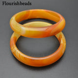 Veins Brown Coffee Agate Stone Bangle Woman Jewelry