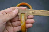 Veins Brown Coffee Agate Stone Bangle Woman Jewelry