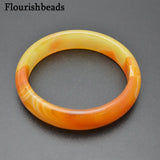 Veins Brown Coffee Agate Stone Bangle Woman Jewelry