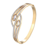 Crystal Bracelet Stainless Steel Bangle Jewelry
