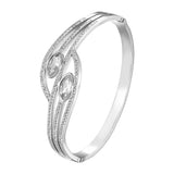 Crystal Bracelet Stainless Steel Bangle Jewelry