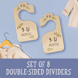 Baby Closet Dividers - Double-Sided Organizer - Newborn to 24 Months
