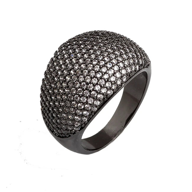 Women's CZ Zircon Wedding Rings - Classic Gold-Color Design